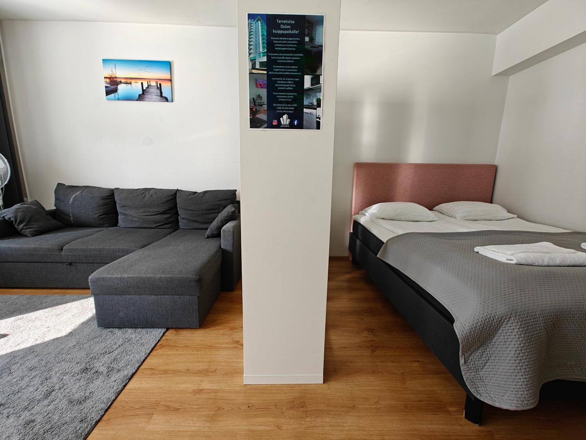3-Room Apartment In Oulu Center, Parking Esterno foto